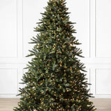Árvore de Natal California Baby Redwood com Galhos Articulados, Suporte Metálico e Micro LEDs Embutidos